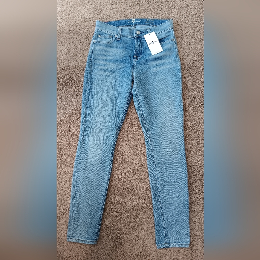 7 For All Mankind NEW with Tag "The Ankle Skinny" Jeans - Picture 2 of 8